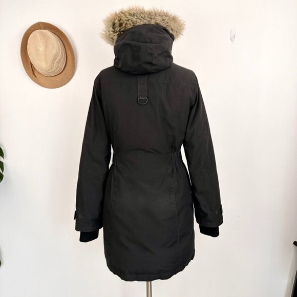 Aritzia Tna Womens Bancroft Parka Winter Coat Black Size M Warmest Goose Down - Picture 8 of 16